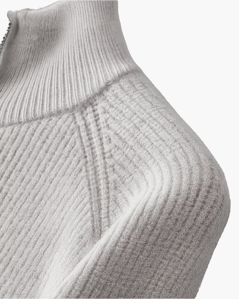 AMALFI Full-Zip Wool Gilet - Elle & Milo