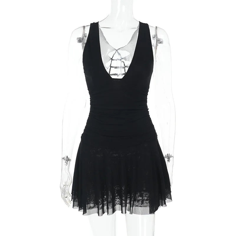 Nova | Sleeveless A-Line Mini Dress - Elle & Milo