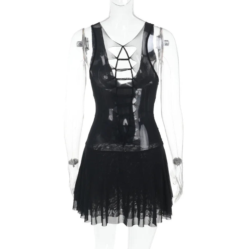 Nova | Sleeveless A-Line Mini Dress - Elle & Milo