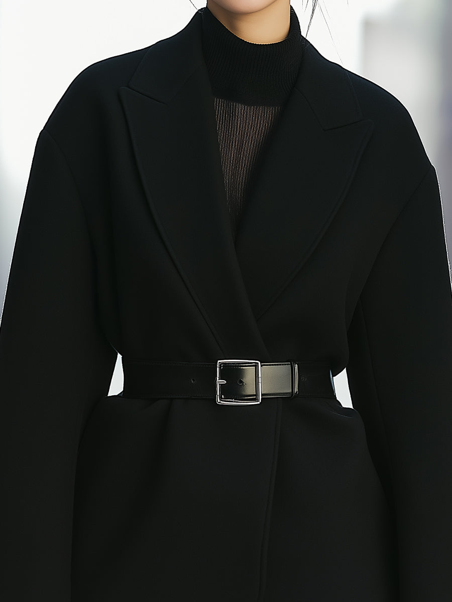 Elena | Blazer Dress with Belted Oversized Design - Elle & Milo