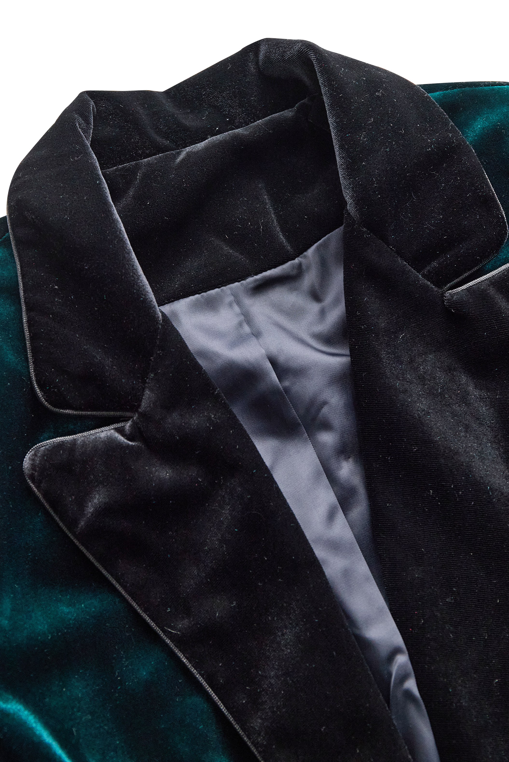Emerald | Blazer with Satin Lapels and Rose Embroidery - Elle & Milo