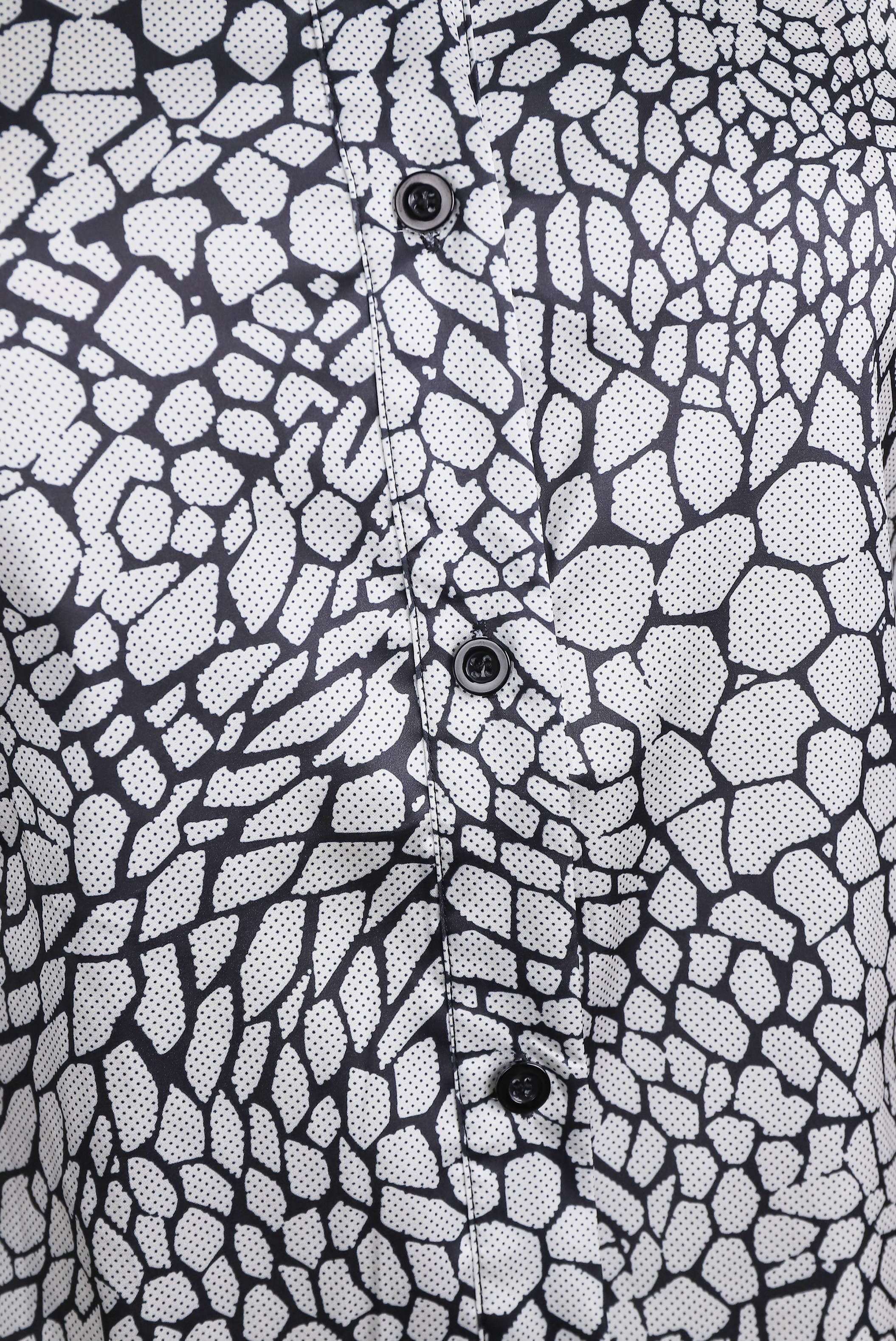 Luna | Satin Snake Printed Blouse - Elle & Milo