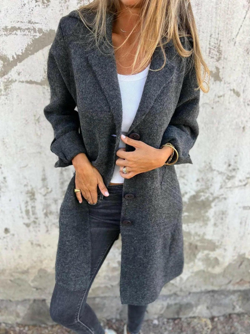 Ada™ | Stylish Long Knit Coat