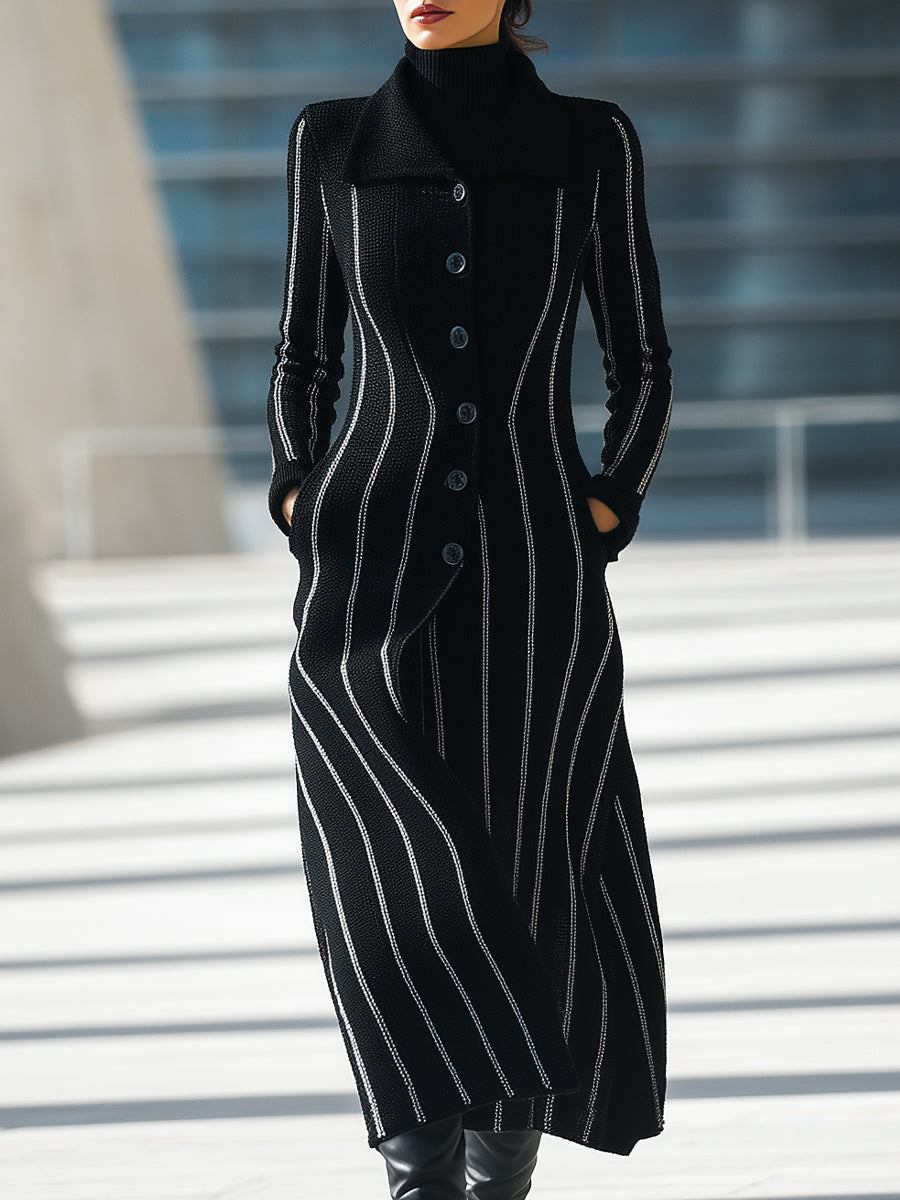 Elena | Knit Maxi Coat - Elle & Milo