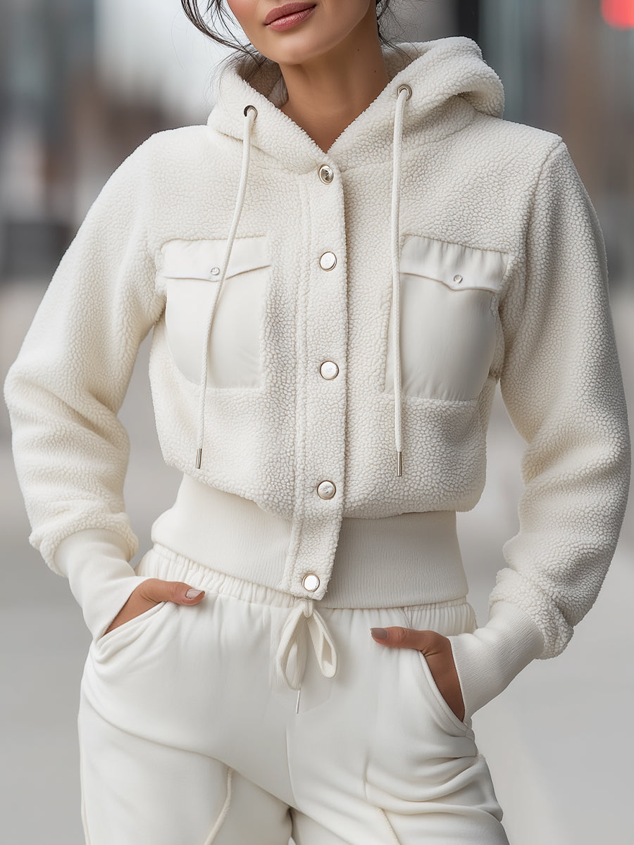Elena | Cropped Hoodie Jacket - Elle & Milo