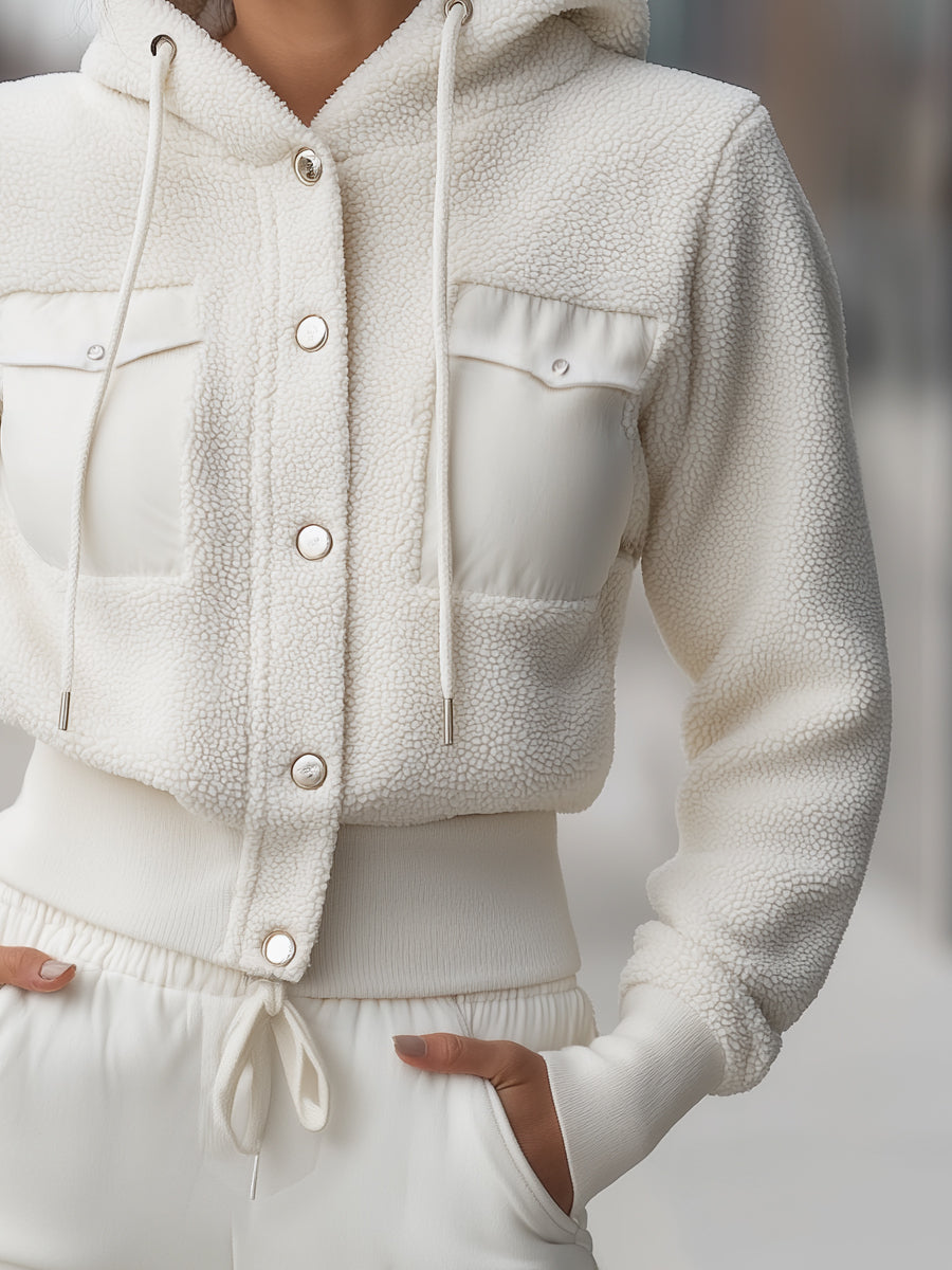 Elena | Cropped Hoodie Jacket - Elle & Milo