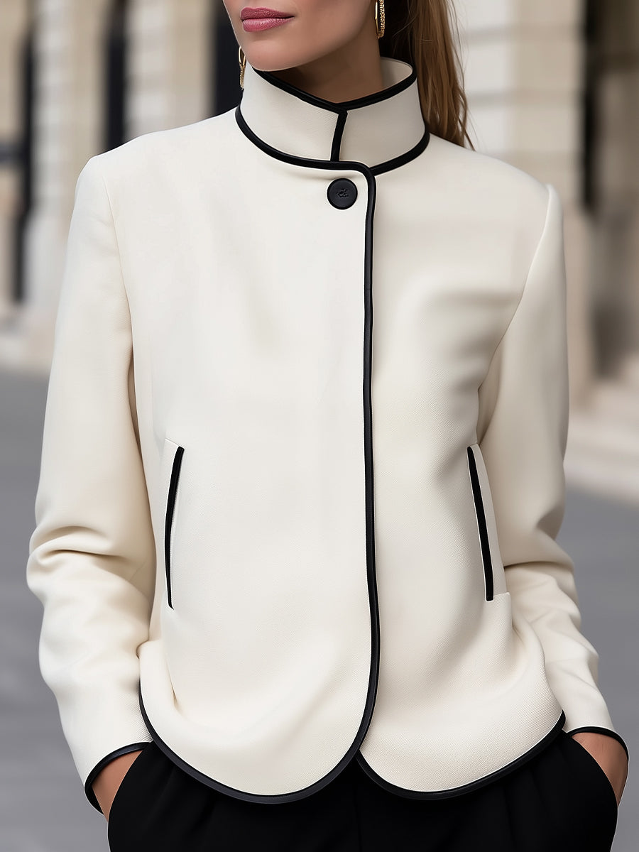 Elena | High Neck Jacket - Elle & Milo