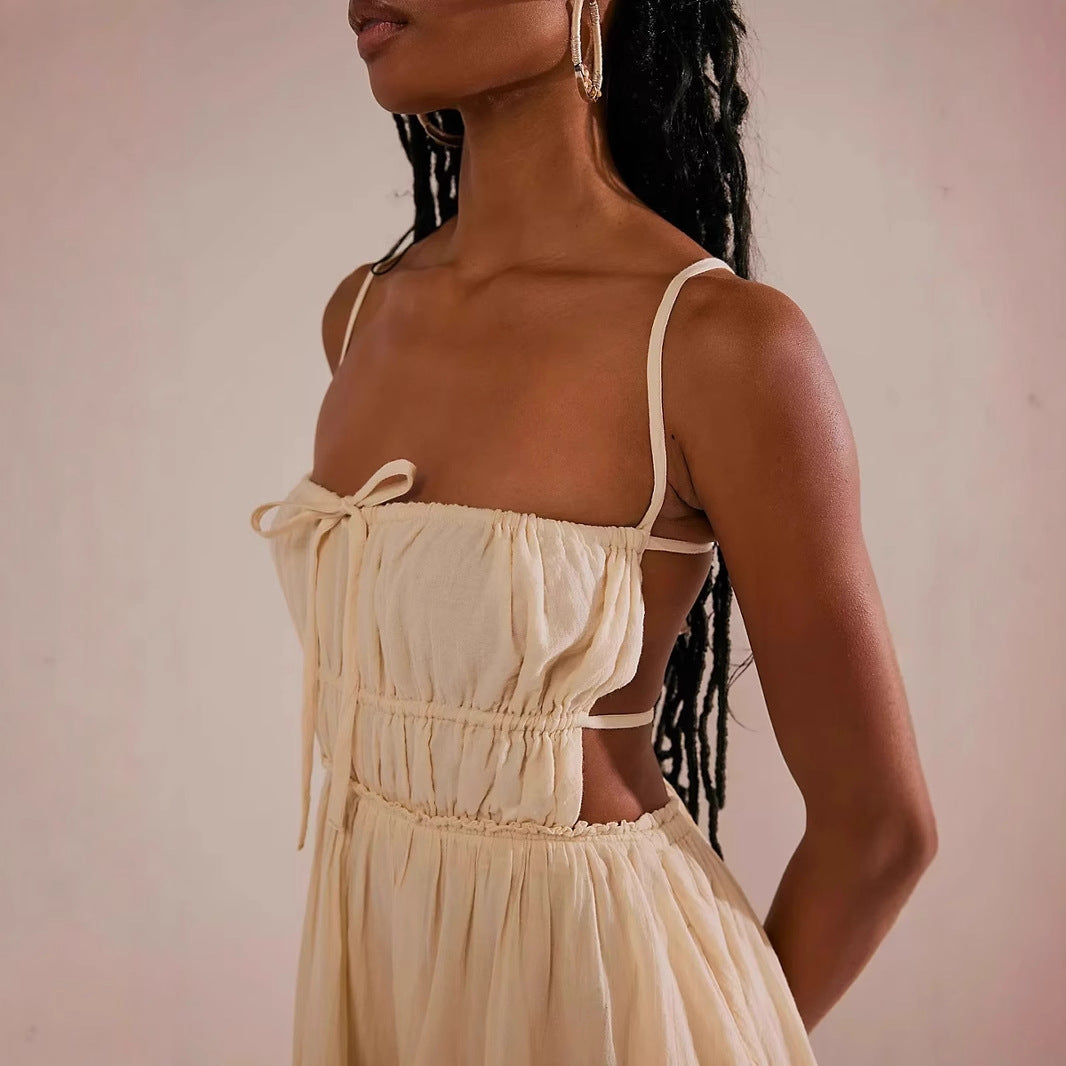 Valence | Mini Dress Smocked Bust Straps - Elle & Milo