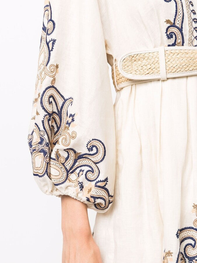 Marigold | Embroidered Boho Dress - Elle & Milo
