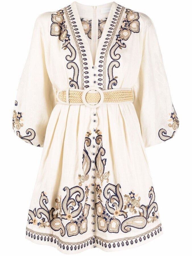 Marigold | Embroidered Boho Dress - Elle & Milo