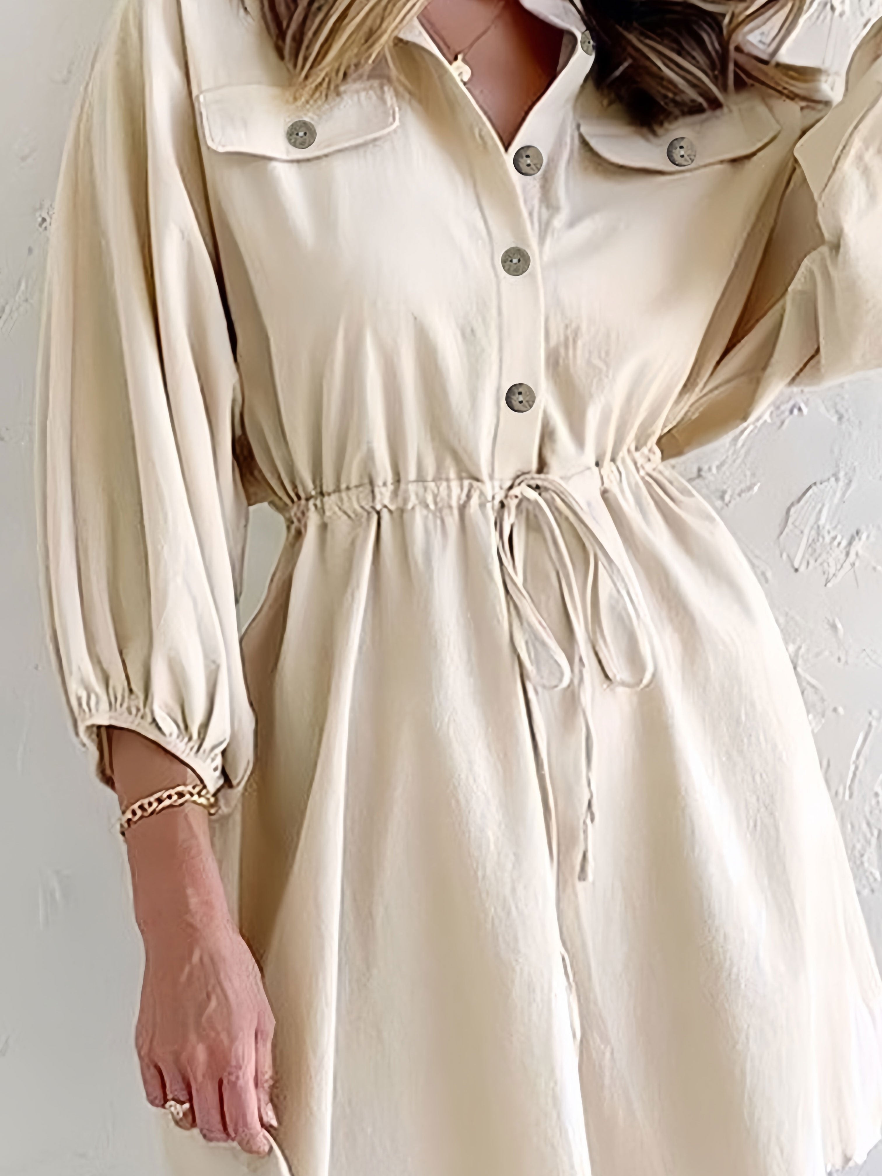 Lyra | Shirtdress Button-Down Collared - Elle & Milo