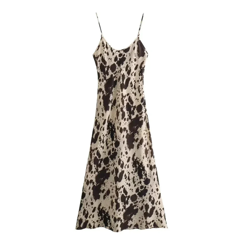 Nova | Slip Dress Silky Satin V-Neck - Elle & Milo