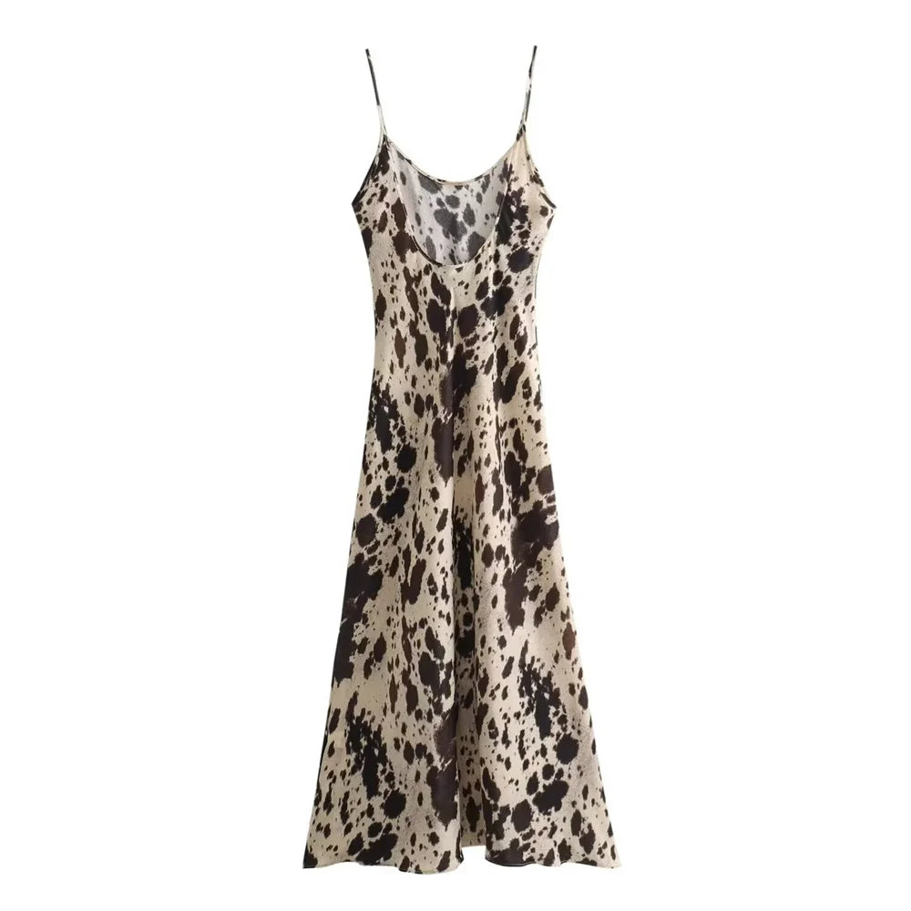 Nova | Slip Dress Silky Satin V-Neck - Elle & Milo