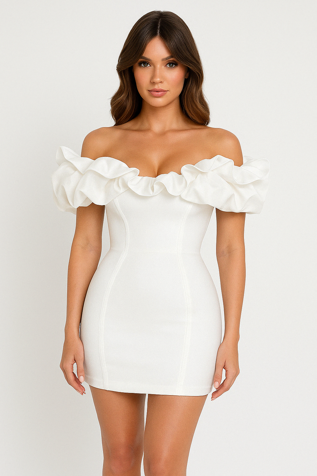 Aurora | Off Shoulder Mini Dress - Elle & Milo