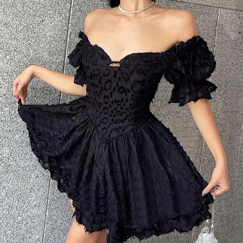 Aurora | Off-Shoulder Mini Dress - Elle & Milo