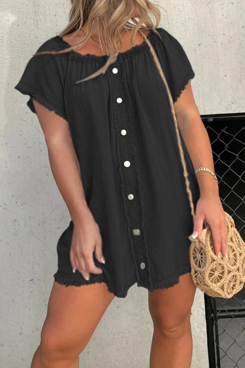 Elara | Off-Shoulder Denim Dress - Elle & Milo
