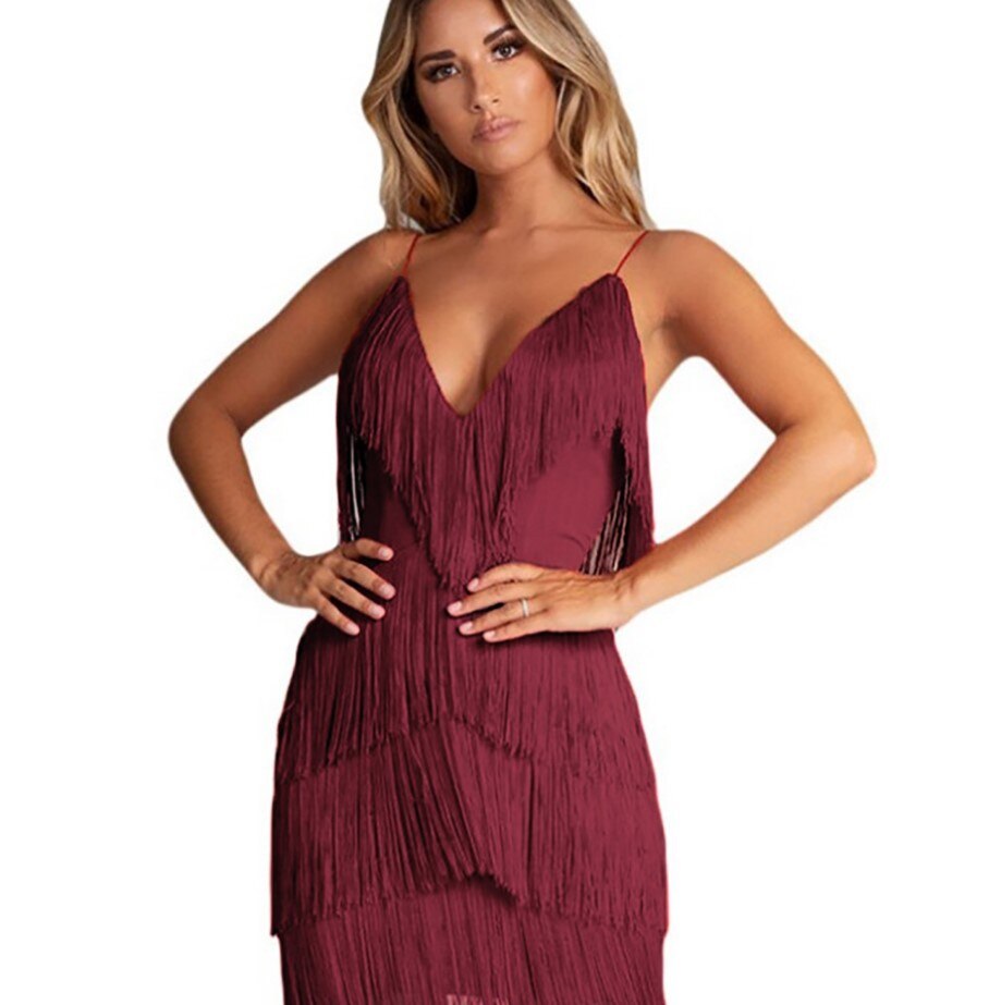 Kai | Mini Dress with Fringed Detailing - Elle & Milo