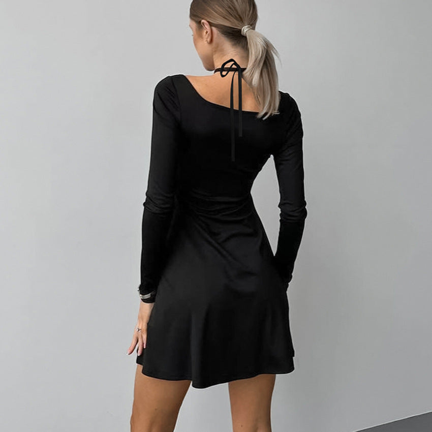 Lyra | A-Line Dress with Square Neck - Elle & Milo