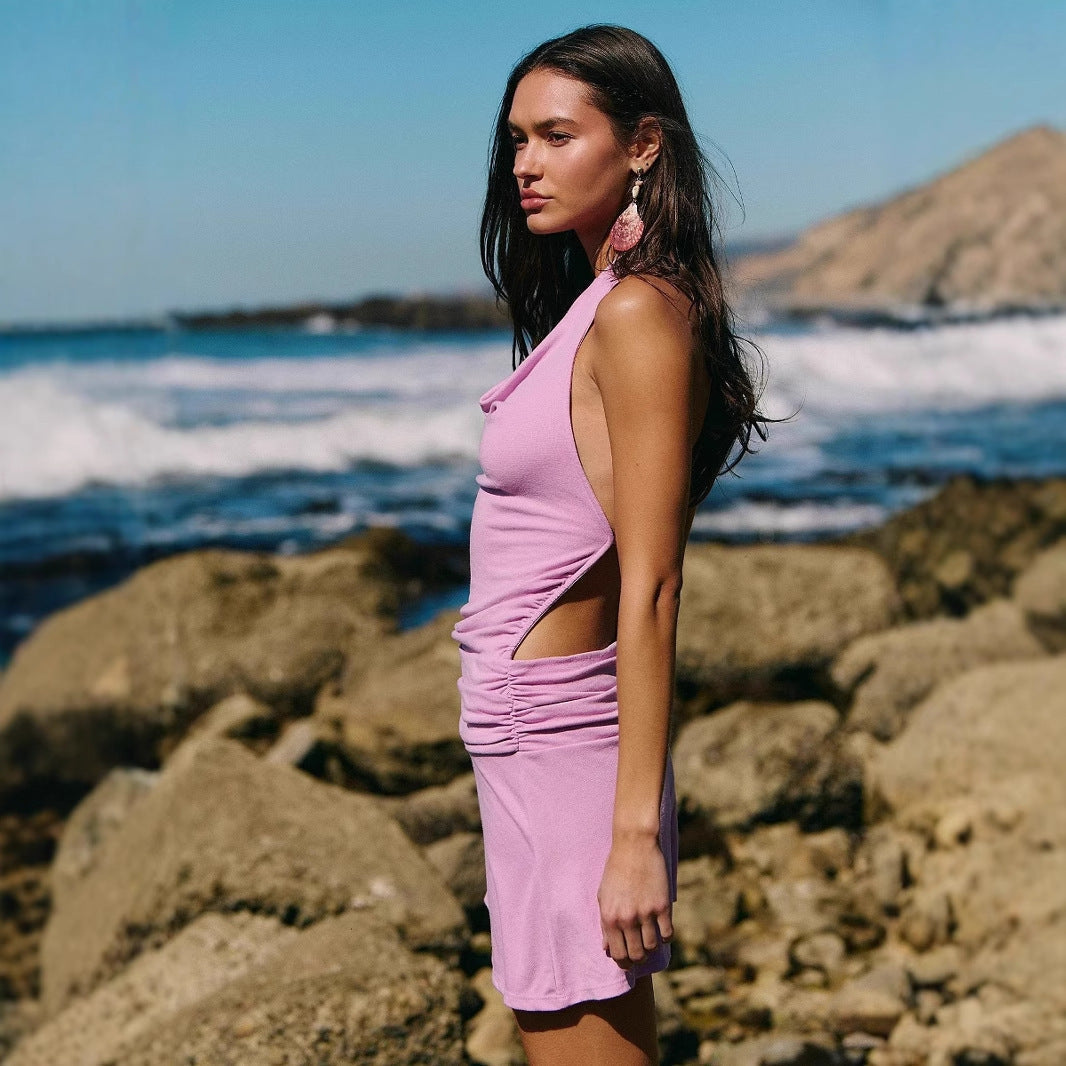 Nova | Bodycon Mini Dress Open Back - Elle & Milo