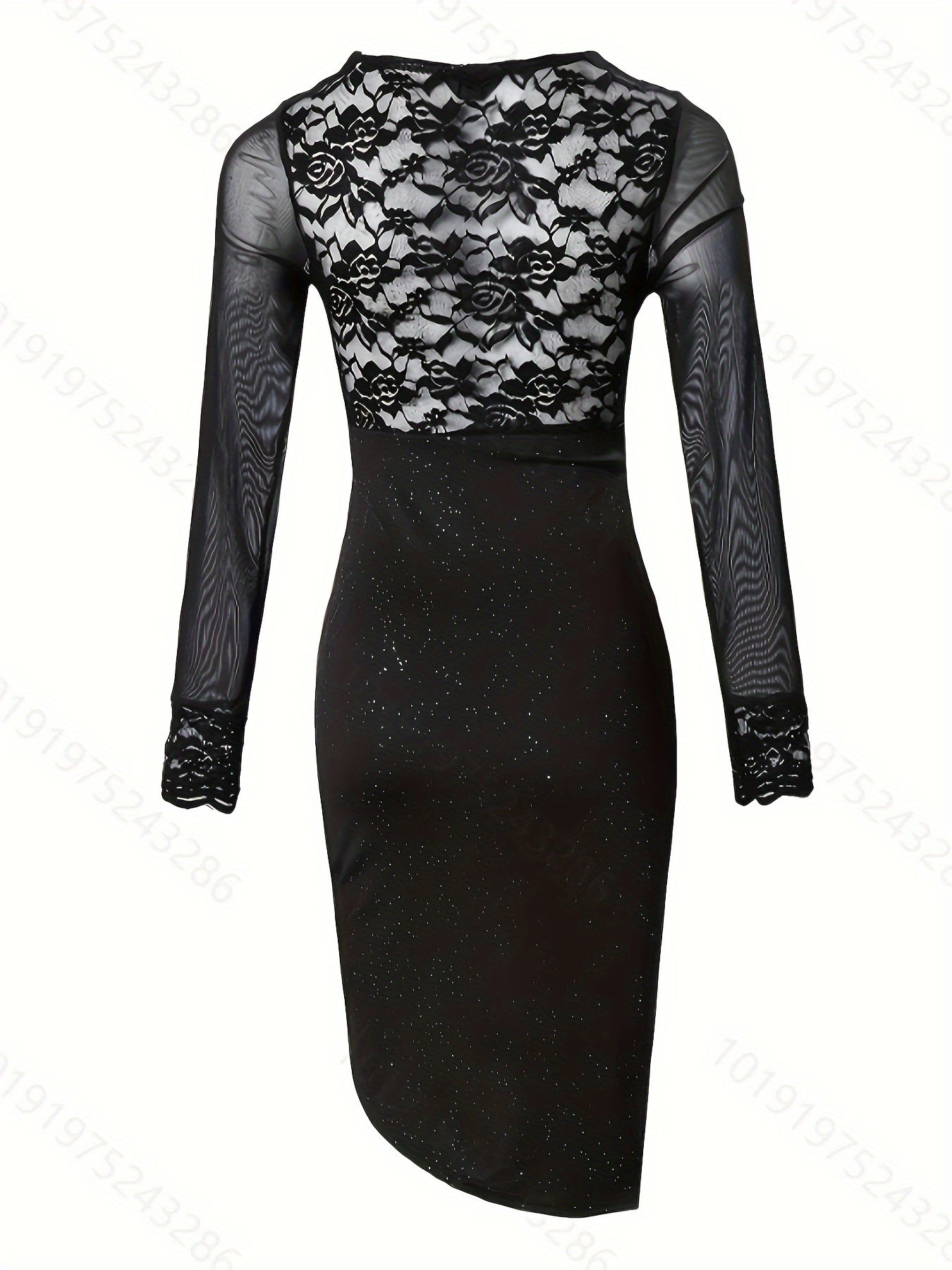 Nova | Lace V-Neck Bodycon Dress Wrap - Elle & Milo