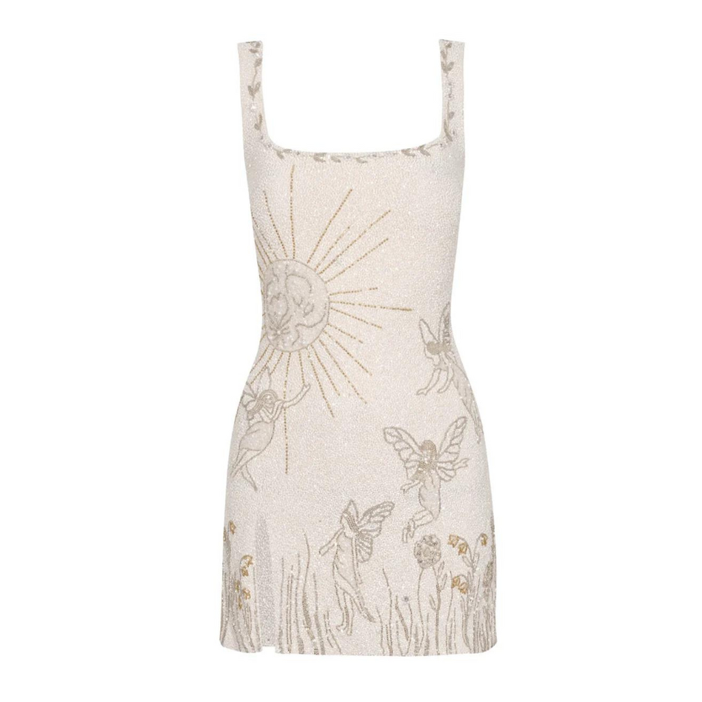 Nova | Mini Dress Square Neckline Evening - Elle & Milo