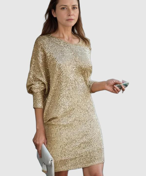 Nova | Sequin Dress Knee-Length Elegant - Elle & Milo