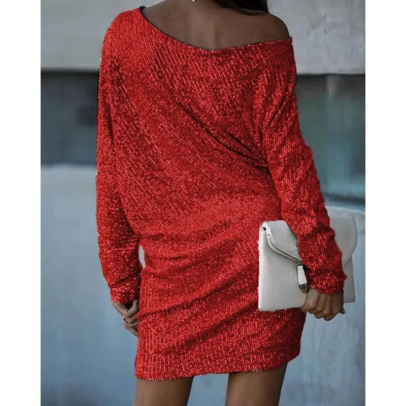 Nova | Sequin Dress Knee-Length Elegant - Elle & Milo