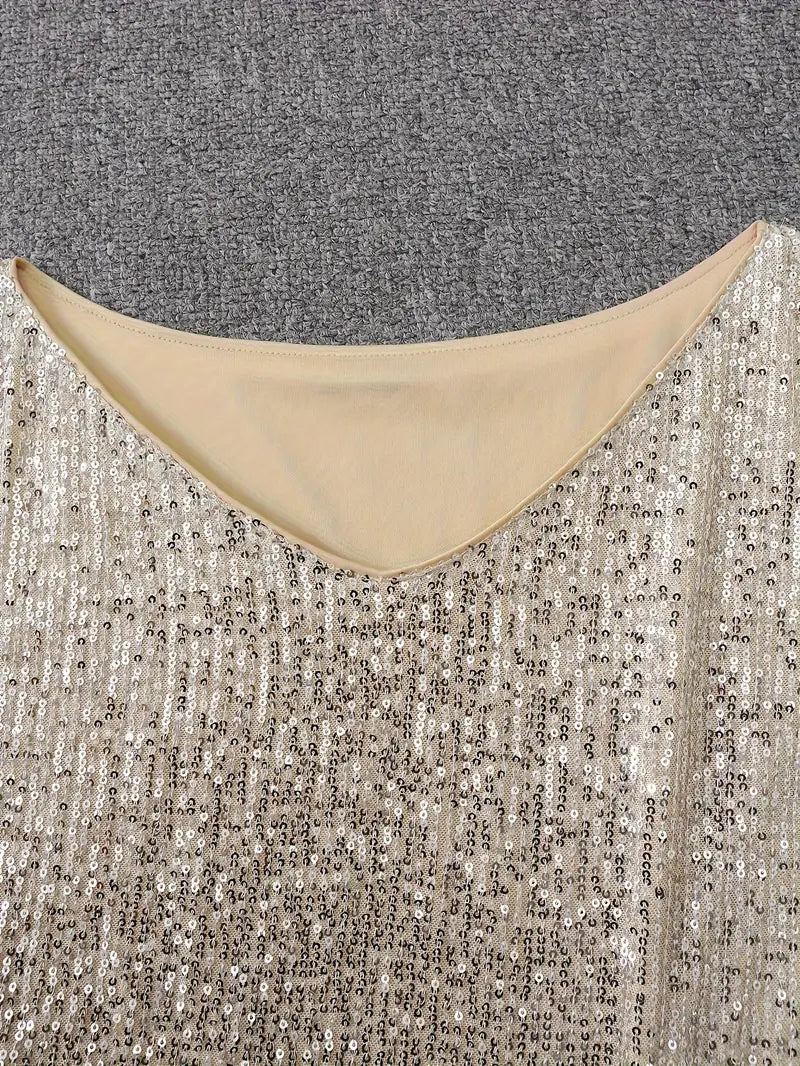 Nova | Sequin Dress Knee-Length Elegant - Elle & Milo