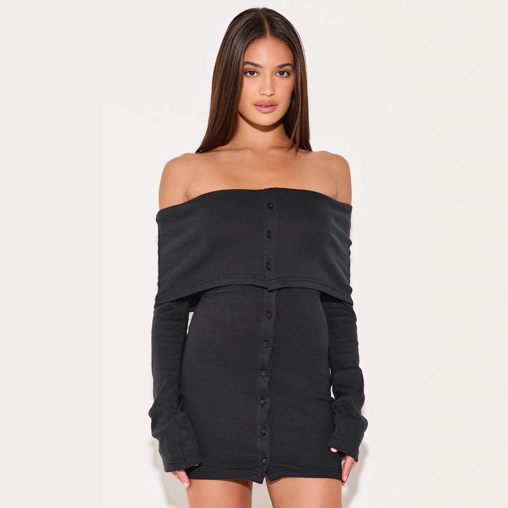 Novara | Off-Shoulder Mini Dress - Elle & Milo