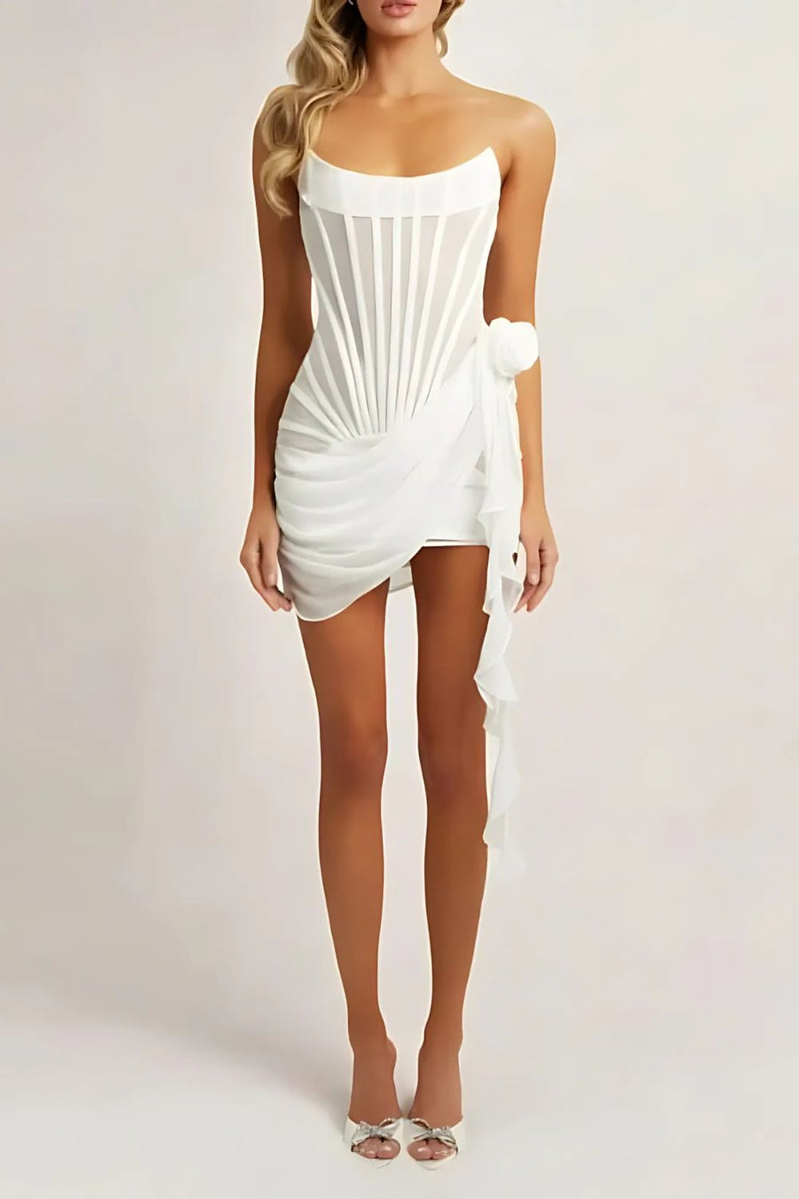 Aurora Nightfall | Corset Mini Dress - Elle & Milo