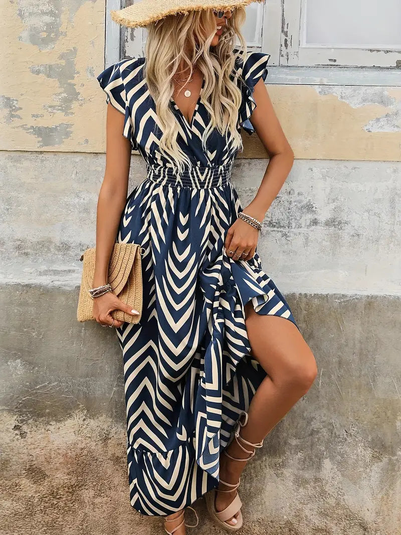 Aurelia | Sleeveless V-Neck Dress - Elle & Milo