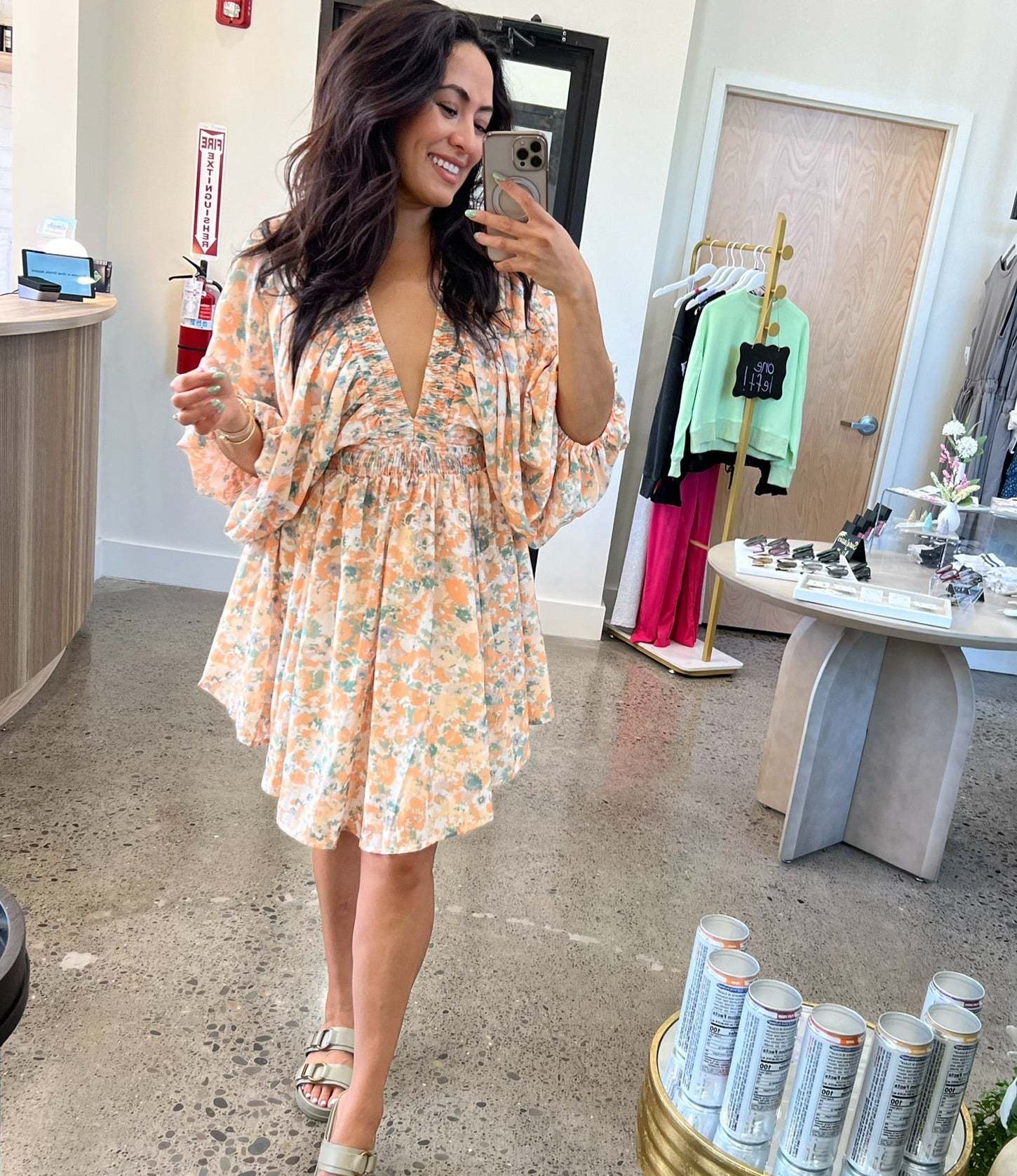 Elara | Chiffon Short Dress Floral - Elle & Milo