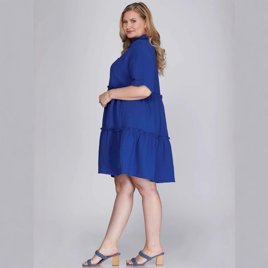 Elara | Cotton Linen Blend Mini Dress - Elle & Milo