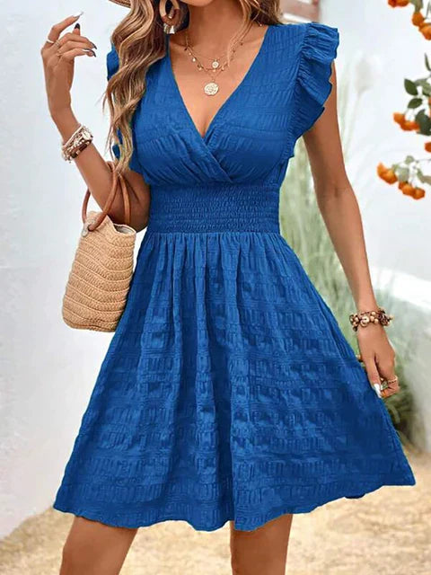 Nova | Sleeveless V-Neck Mini Dress - Elle & Milo