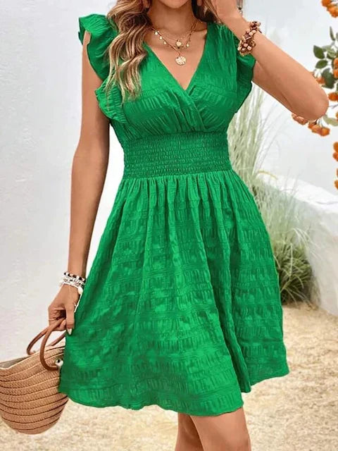 Nova | Sleeveless V-Neck Mini Dress - Elle & Milo