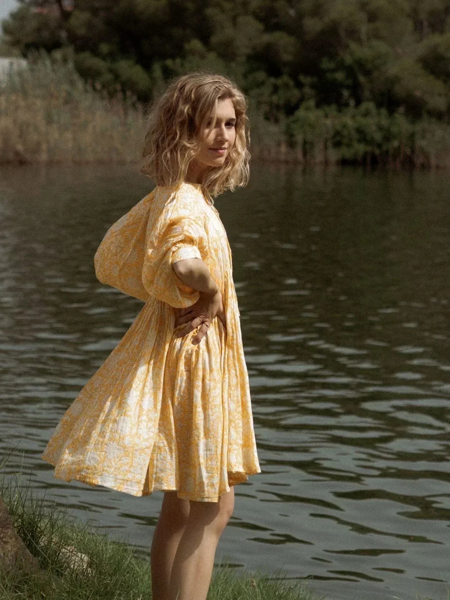 Aurora Flow Boho Floral | Women's Dress - Elle & Milo