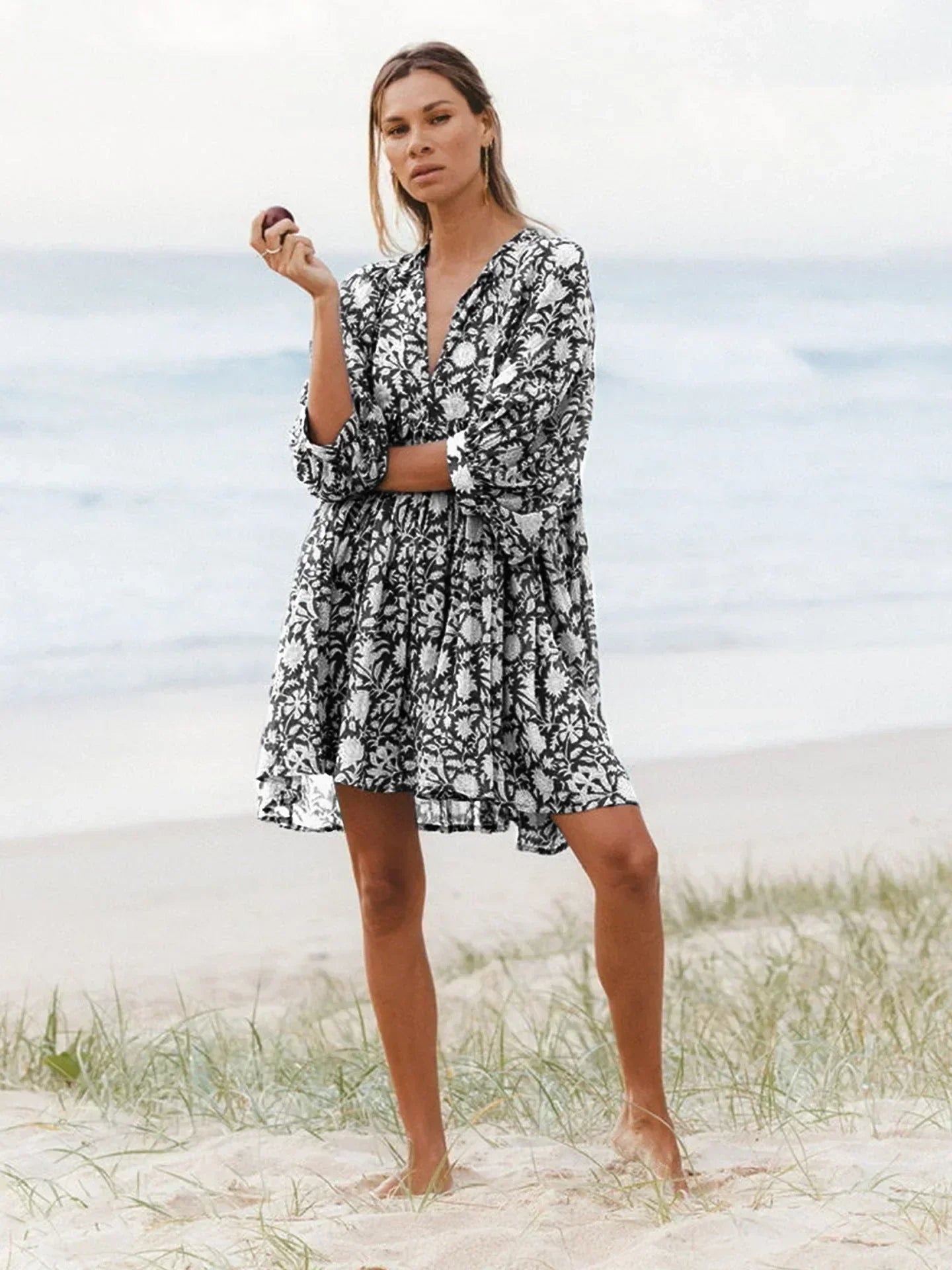 Aurora Flow Boho Floral | Women's Dress - Elle & Milo