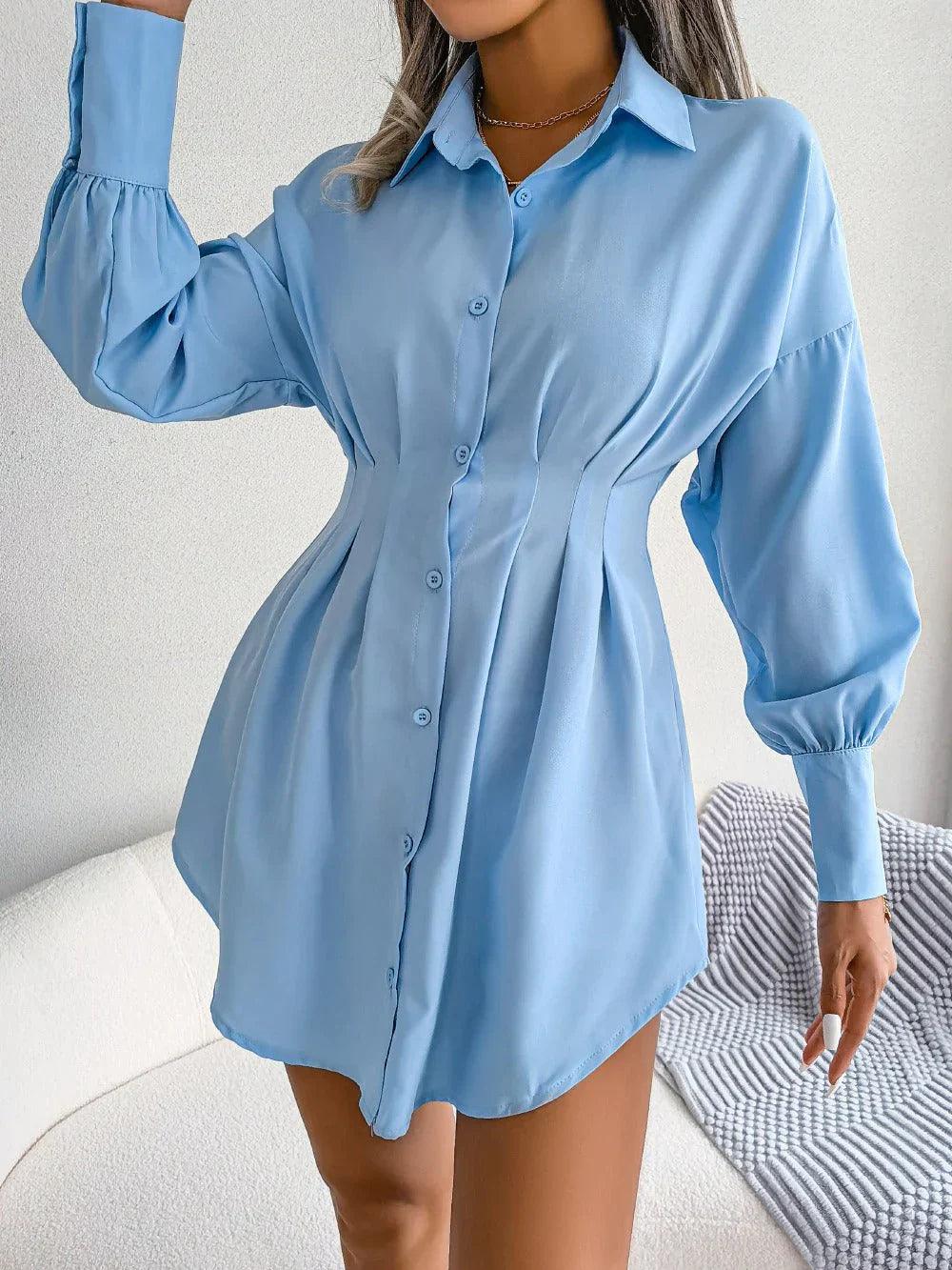 Nova | Shirtdress Tailored Mini - Elle & Milo
