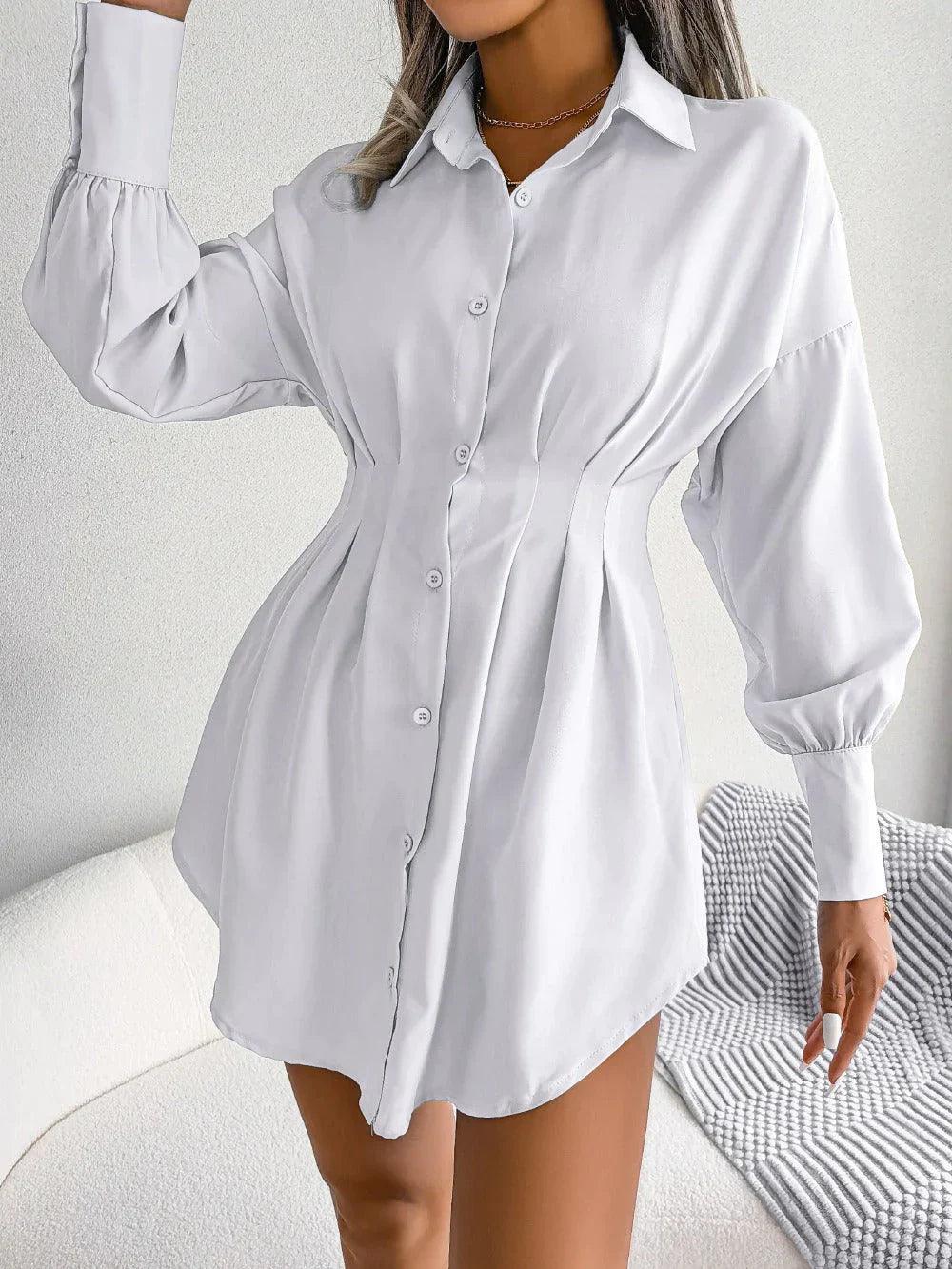 Nova | Shirtdress Tailored Mini - Elle & Milo