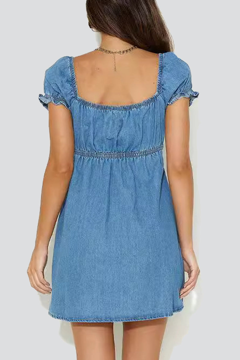Celestine Moonshadow | Denim Dress - Elle & Milo