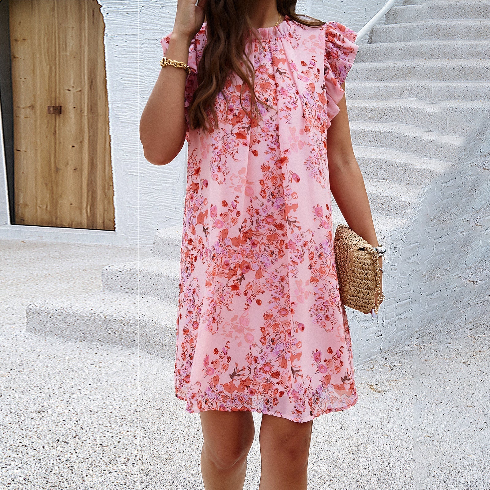 Elara | A-Line Sleeveless Dress Mini - Elle & Milo