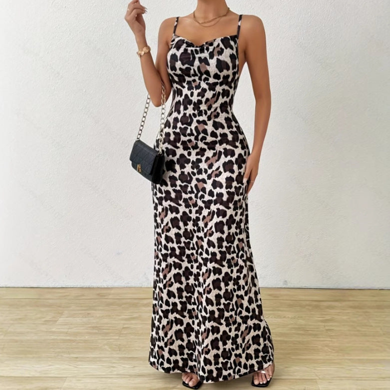 Elara | Sleeveless Dress Slim Fit Printed - Elle & Milo