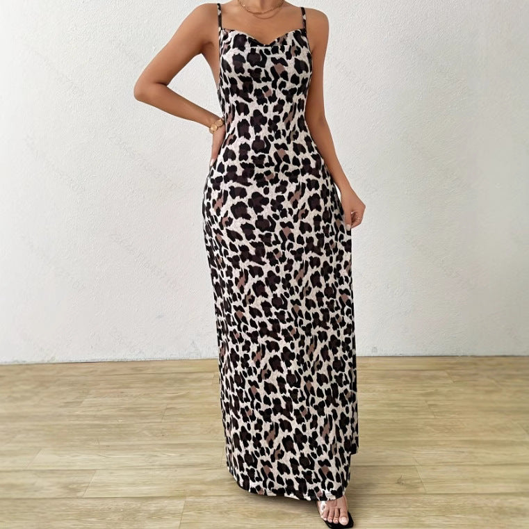 Elara | Sleeveless Dress Slim Fit Printed - Elle & Milo