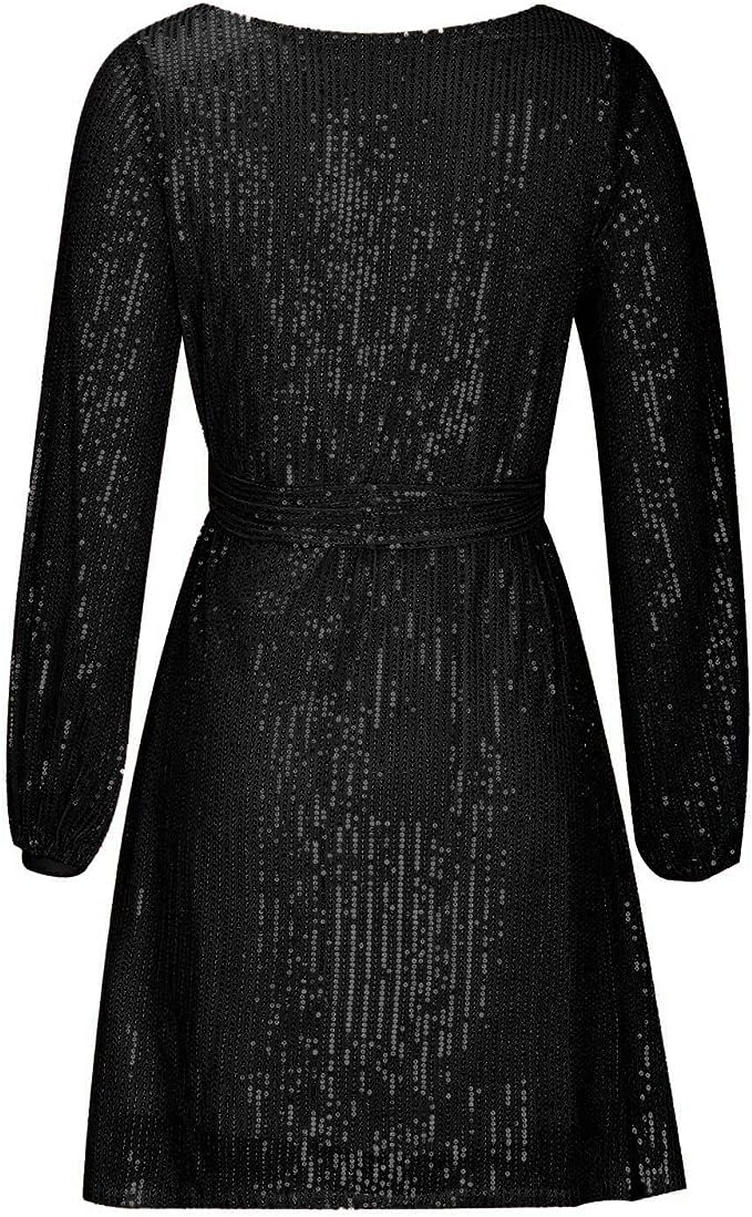 Aria Sapphire | Sequin Mini Dress - Elle & Milo