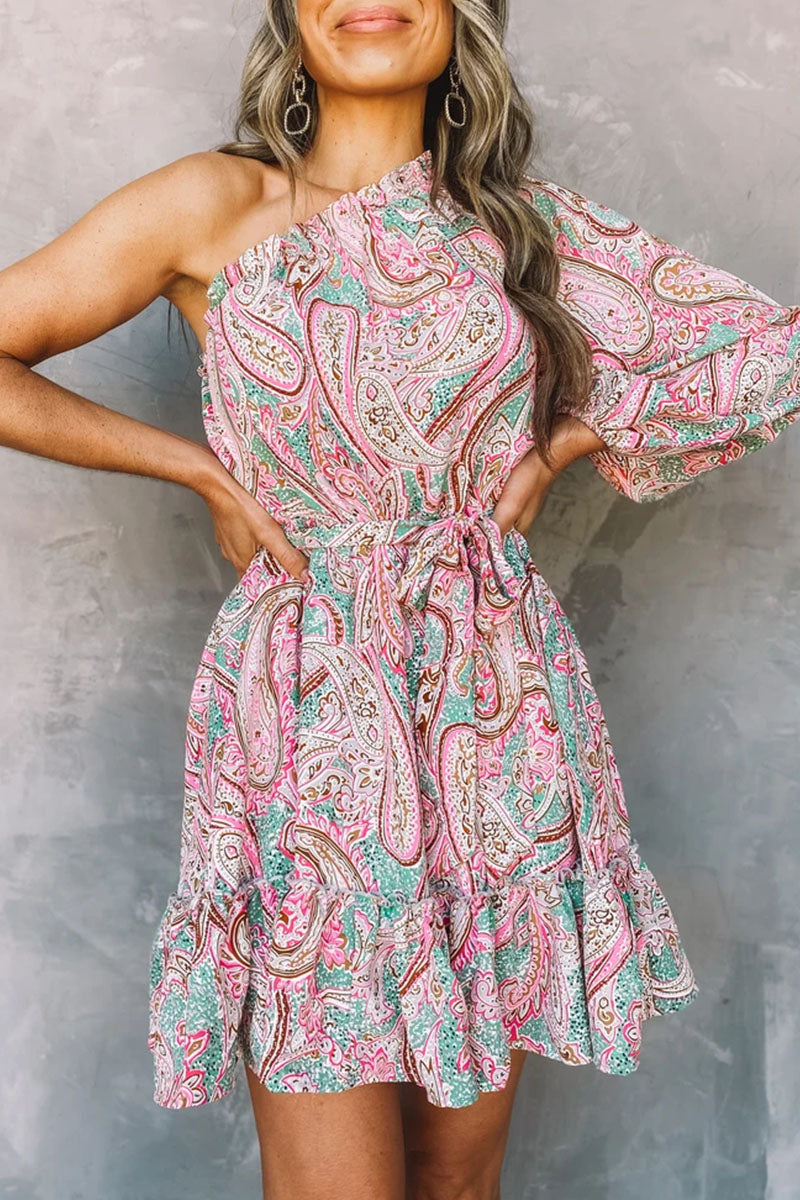 Astra | One-Shoulder Mini Dress - Elle & Milo