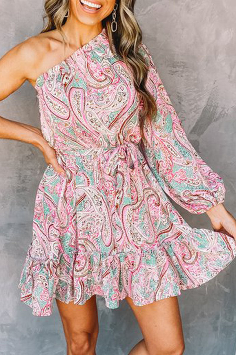 Astra | One-Shoulder Mini Dress - Elle & Milo
