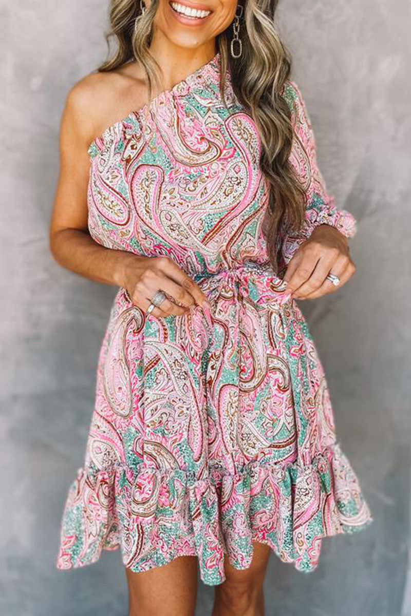 Astra | One-Shoulder Mini Dress - Elle & Milo