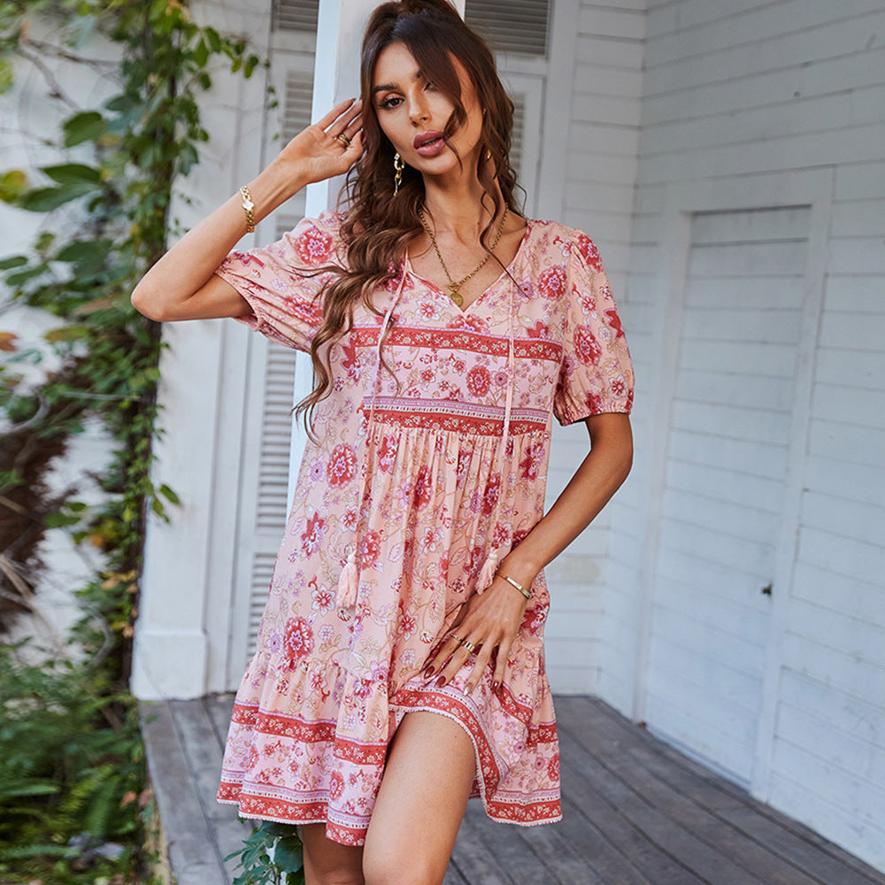 Aurelia Rose | A-Line Mini Dress - Elle & Milo