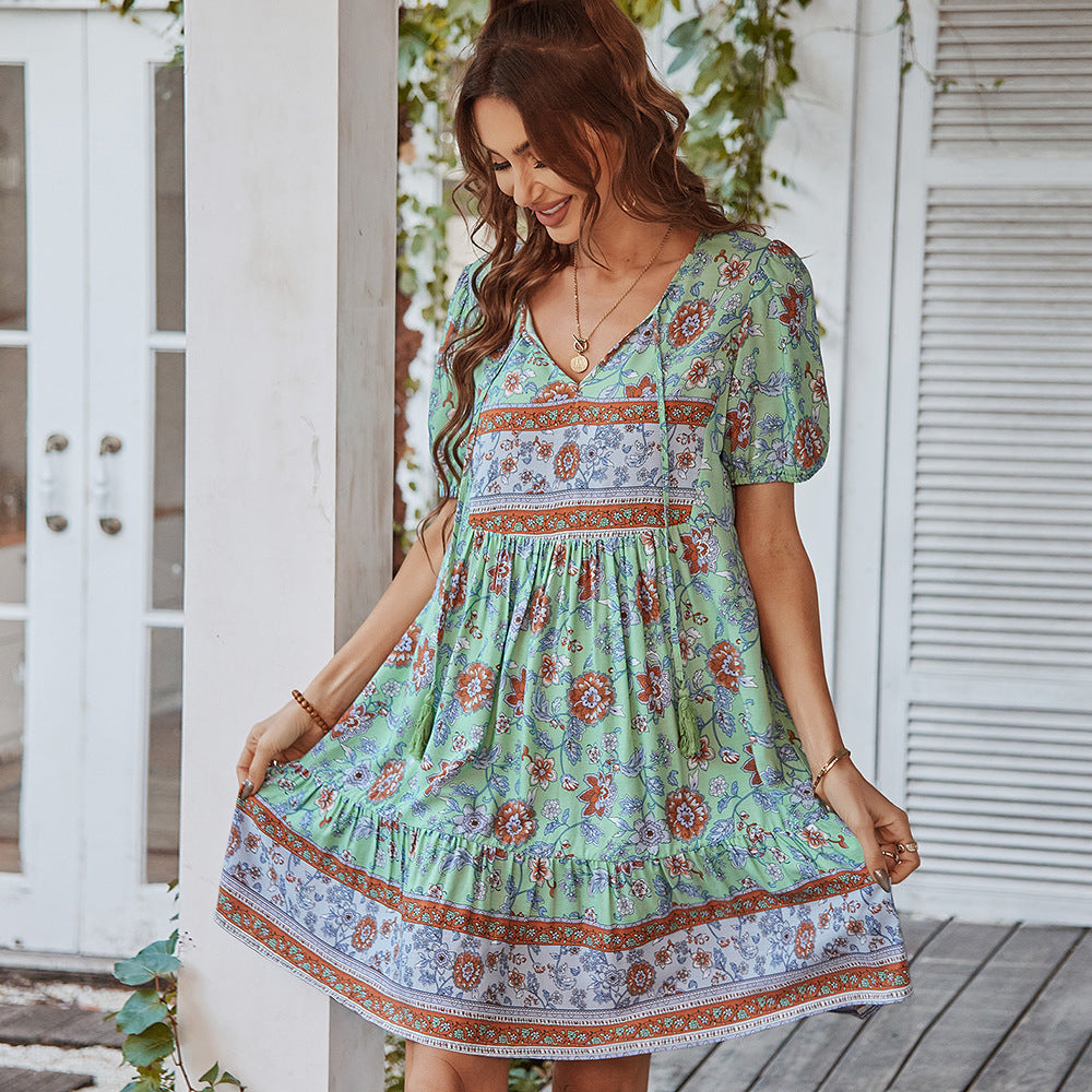 Aurelia Rose | A-Line Mini Dress - Elle & Milo