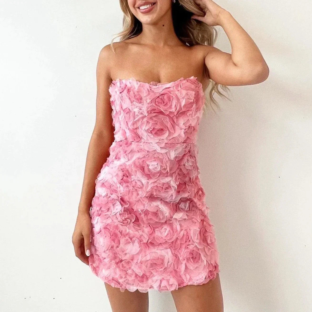 Celestiana | Strapless Mini Dress - Elle & Milo